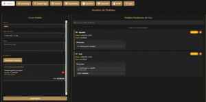 registros de pedidos