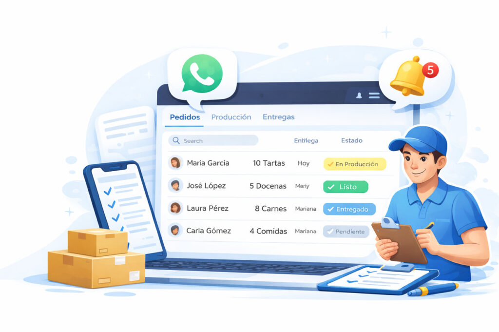 organizar pedidos de clientes