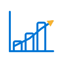 Ícono ruta de escalamiento
